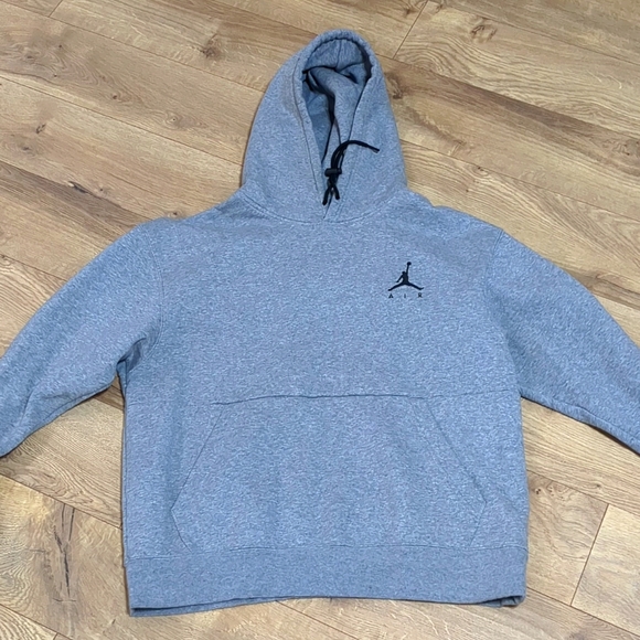 Jordan Other - Jordan Jumpman Logo Fleece Stay Warm Pullover Hoodie Men's Grey size Large